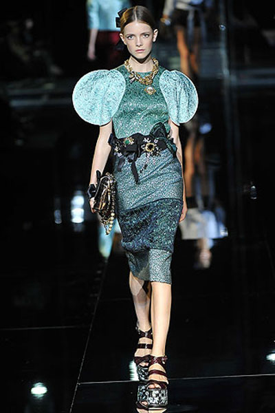 Dress Model Runway on 3595 Dolce Gabbana Dress Runway 38 4 Xs  00059a   Ebay